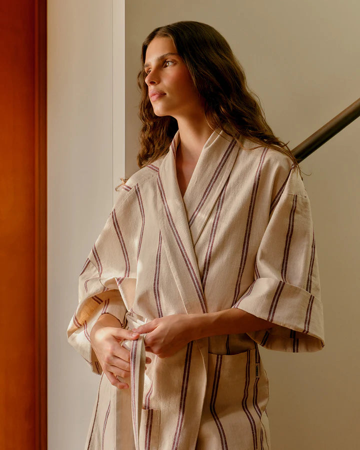 Hommey Ramie Robe- Cream