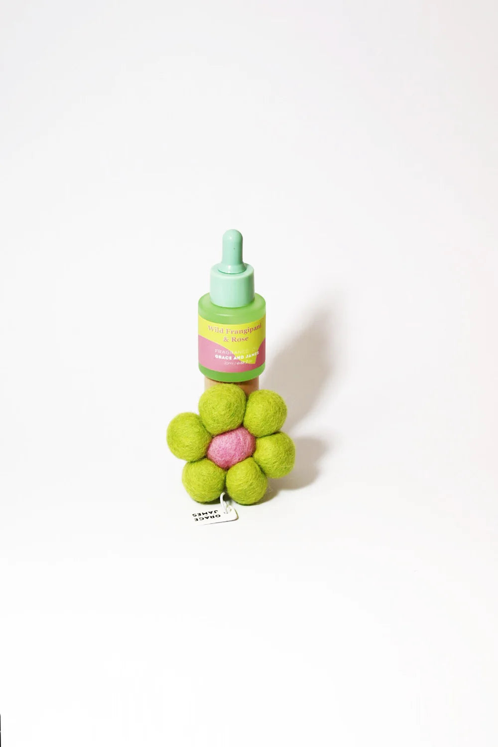 Grace and James - Wild Frangipani & Rose - Felt Air Freshener