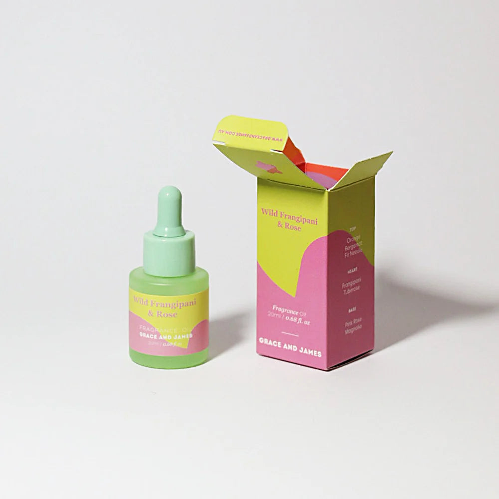 Grace and James - Wild Frangipani & Rose - Felt Air Freshener