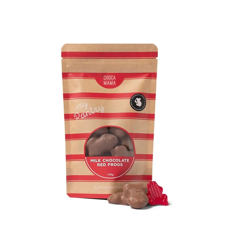 Chocamama: Milk Chocolate Red Frogs 150g