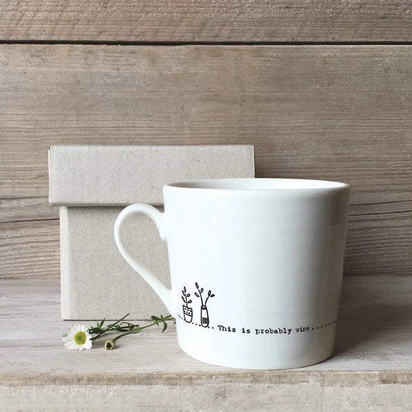 East of India - Porcelain Mug - This is probably wine