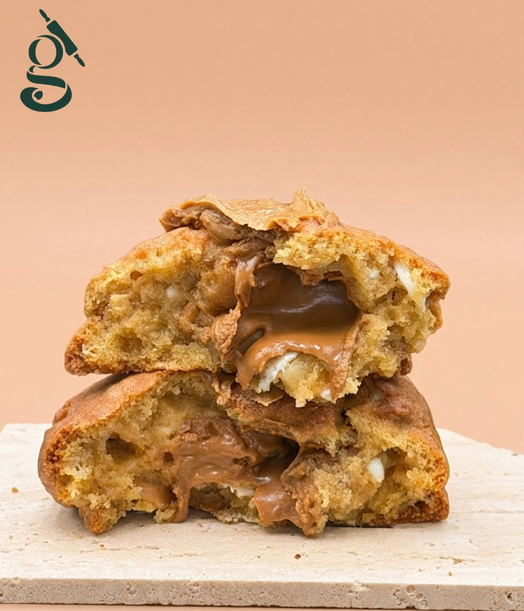 Loaded Caramelised Biscuit & Macadamia Cookie