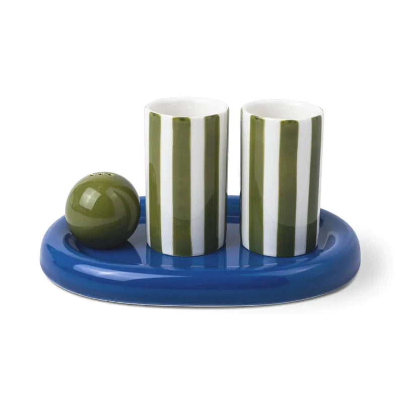 Here's How | The Lily Mae Ceramic Tequila Shot Glass Set - Cobalt + Olive