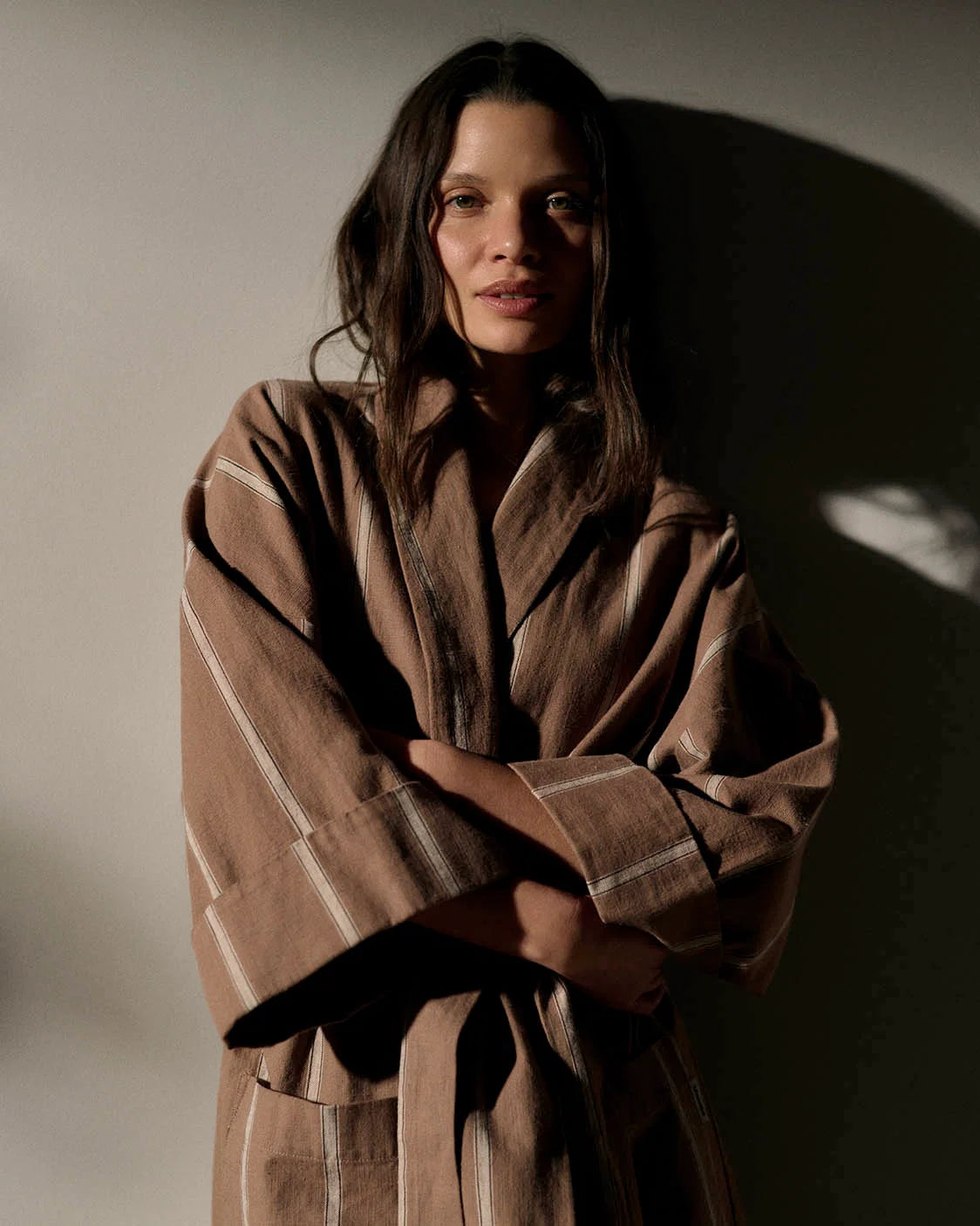 Hommey Ramie Robe Hazelnut
