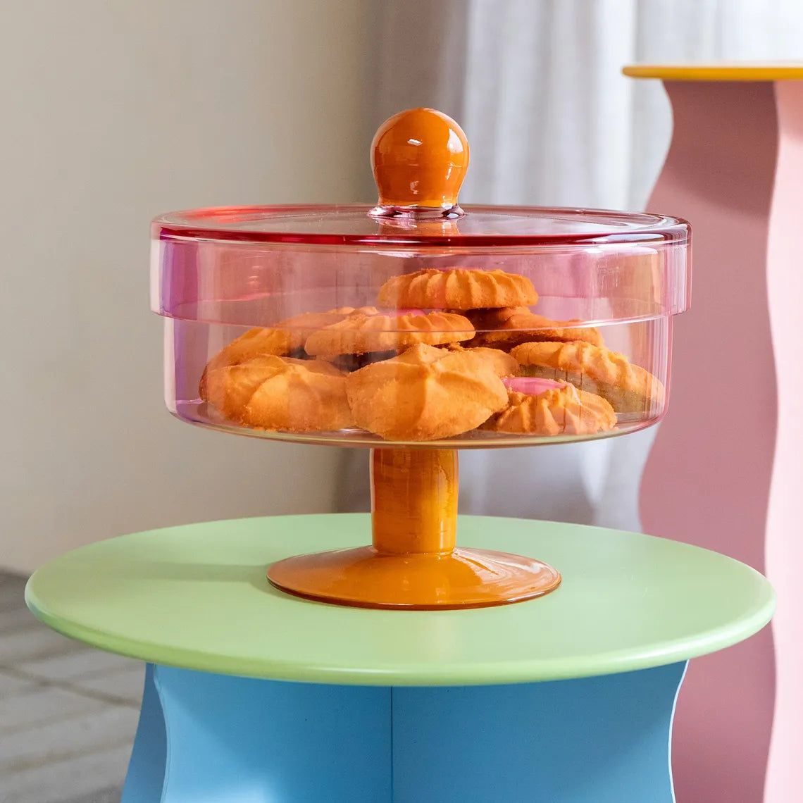 &Klevering Jar Duo Pink Stand