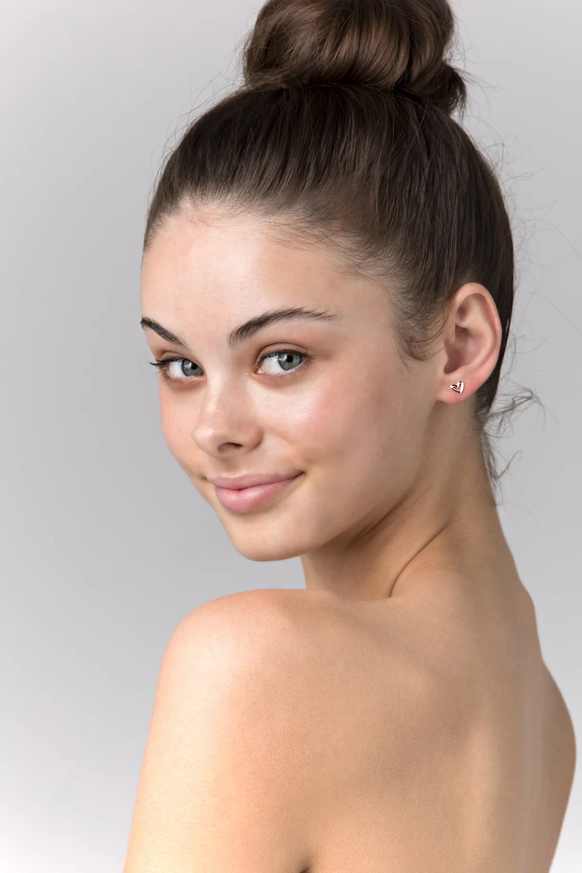 Liberte petite silver earring