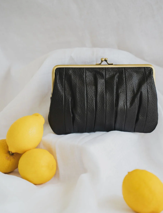 Sustainable Leather Alice Clutch
