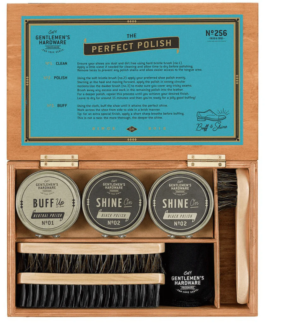 Gentlemen's Hardware Shoe Shine Cigar Box