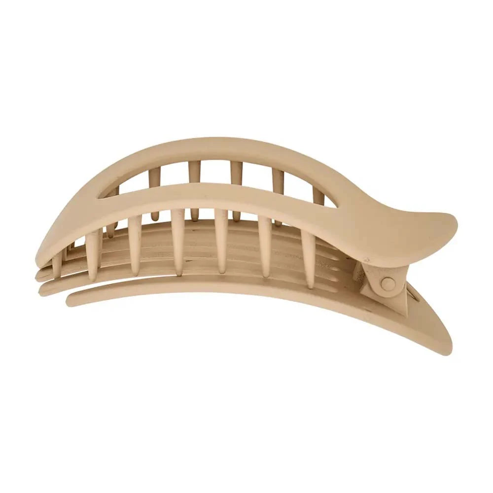 Tamed flat hair claw- beige