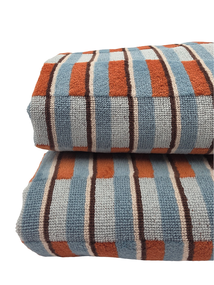 Terracotta & Blue Haze Fridah Bath Towel