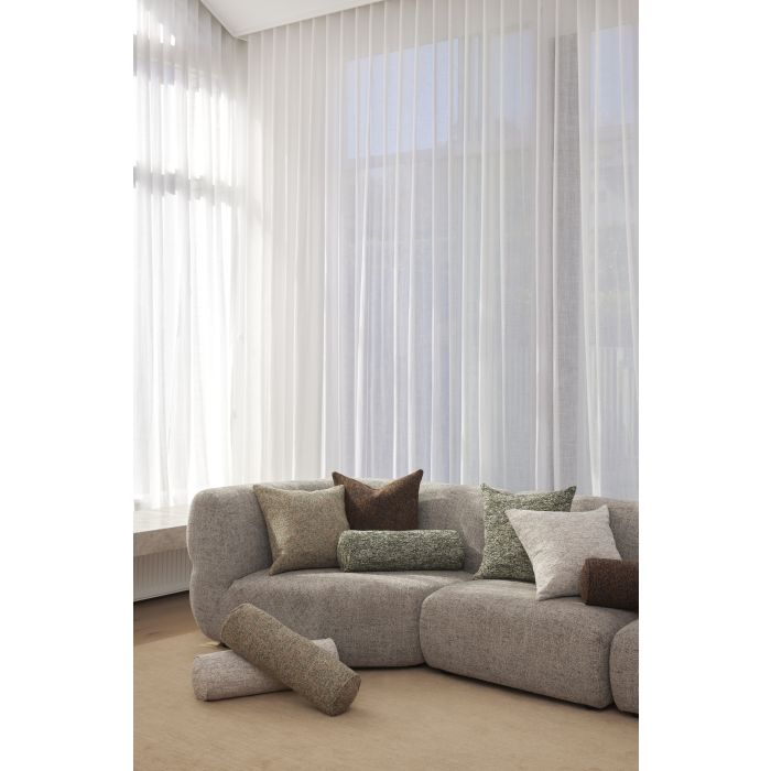 Amalfi Koba Boucle Bolster Cushion Brown