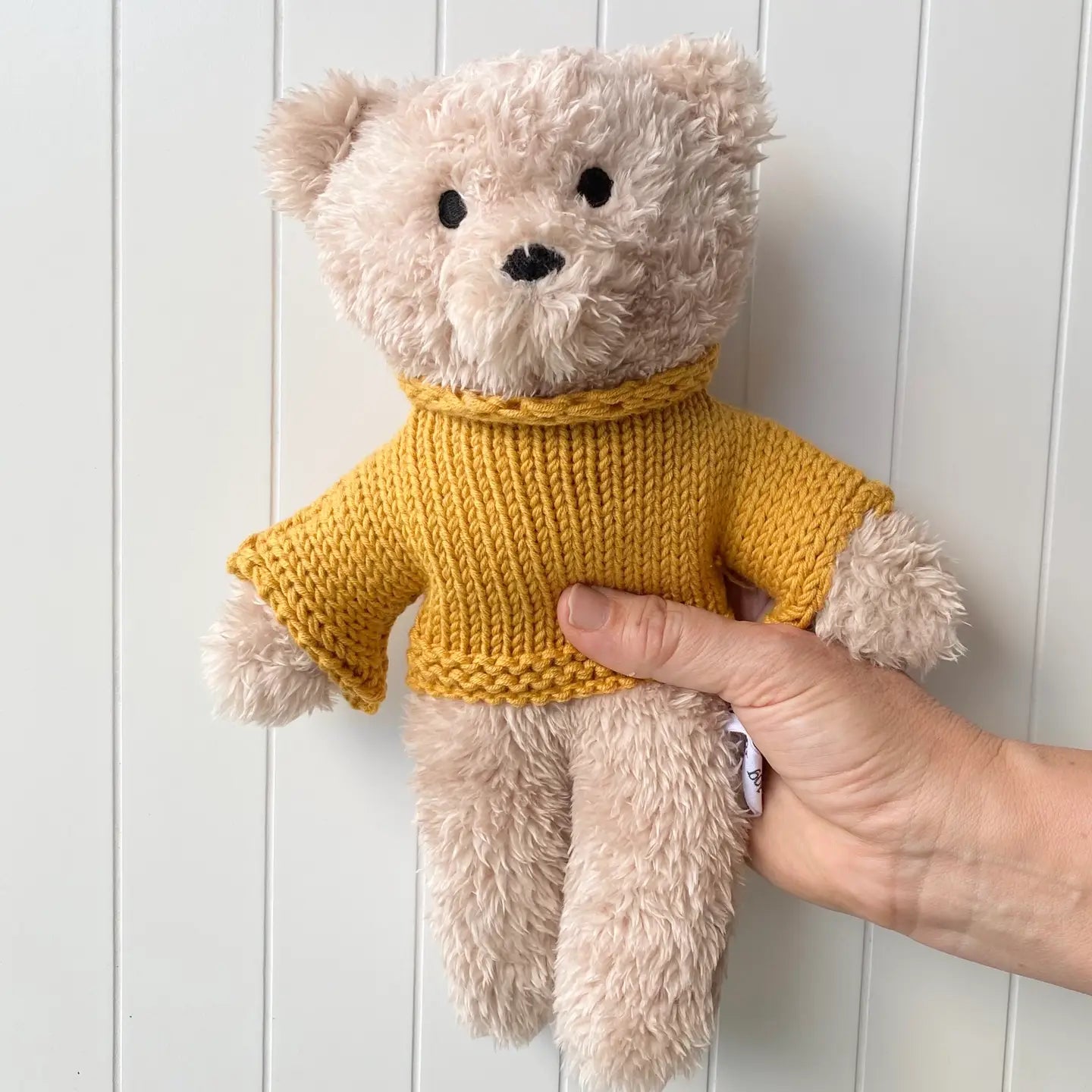Mini Dulcie Bear – Handcrafted Soft Toy by and the little dog laughed