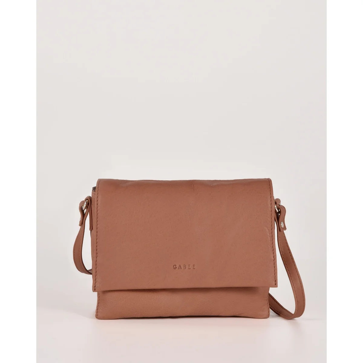 Eloise Soft Leather flap bag- Taupe