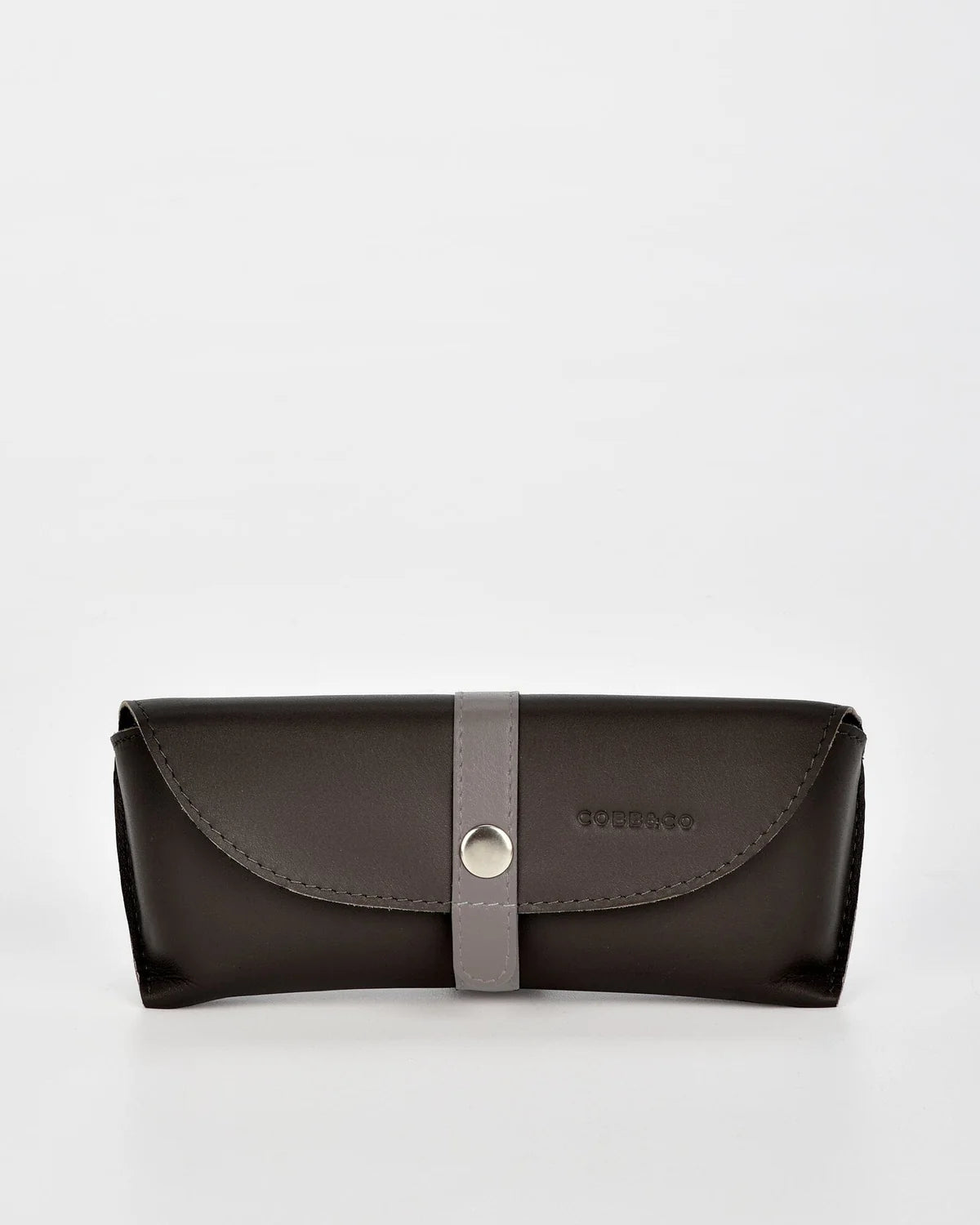 Cobb & Co leather glasses case- black
