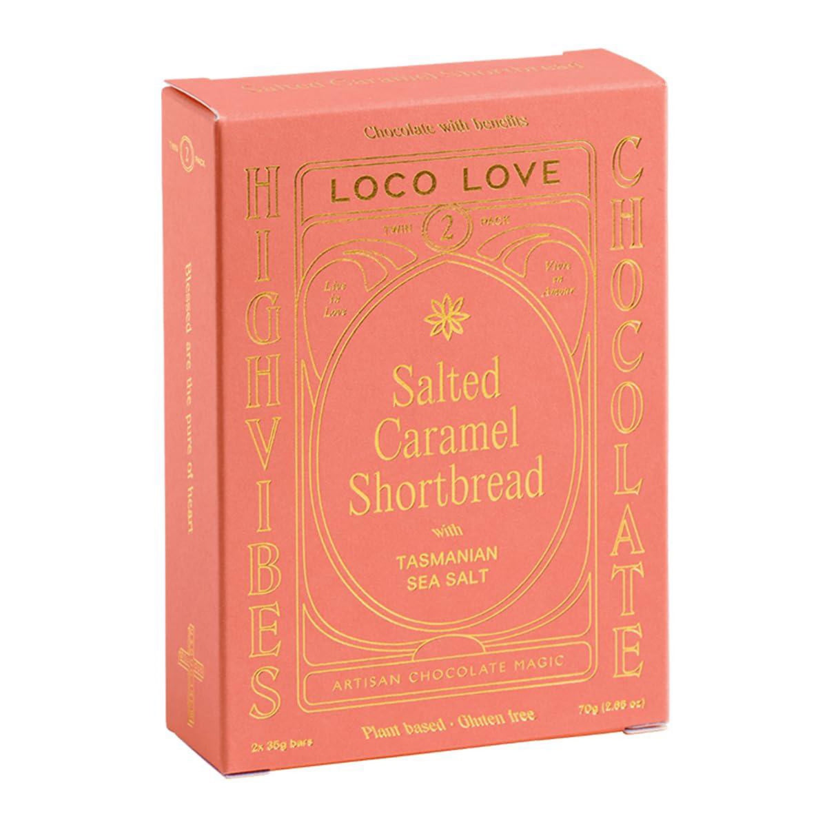 Loco Love Salted Caramel Shortbread - Twin Pack