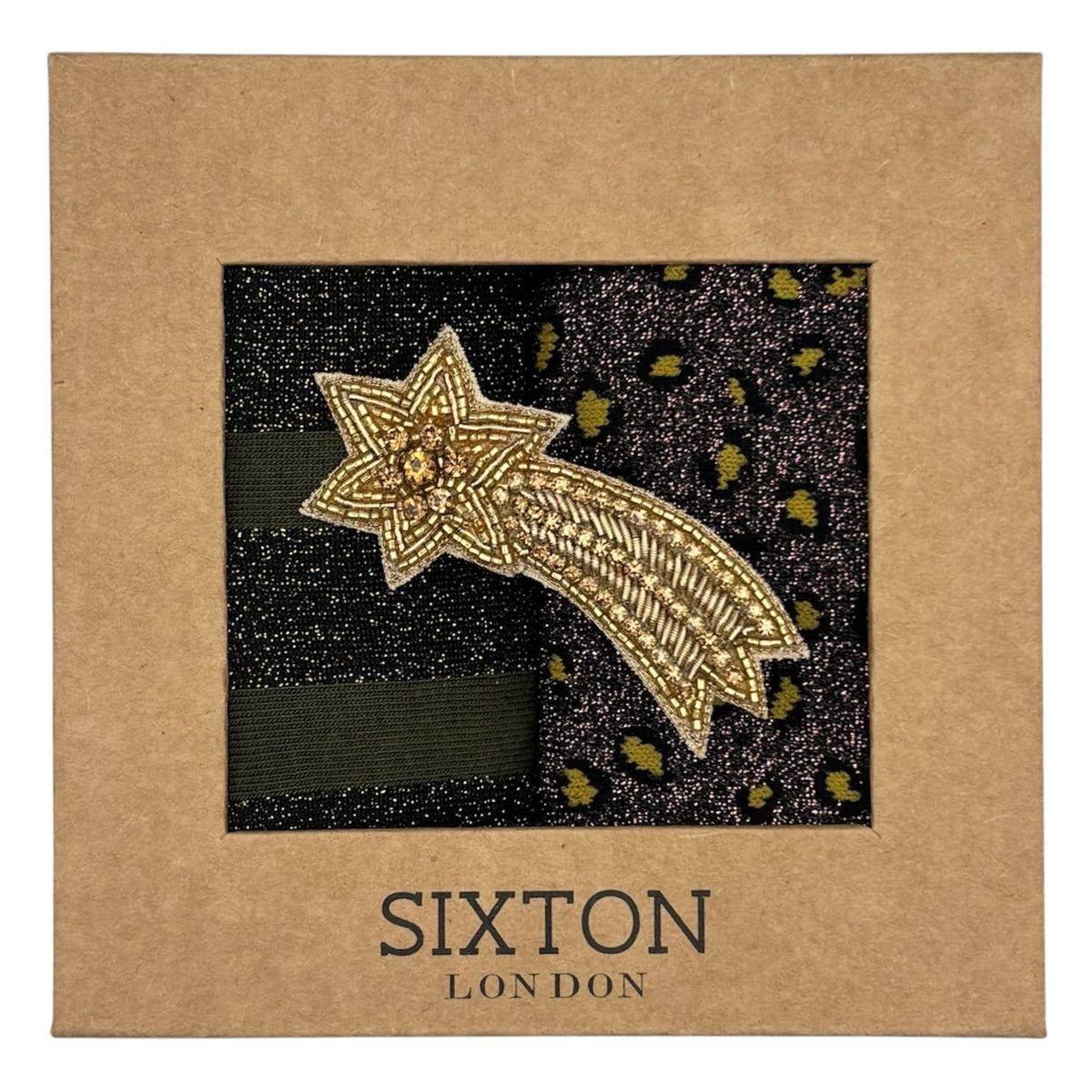 Ivy Berlin & Ivy Cheetah sock box duo with Shooting Star
