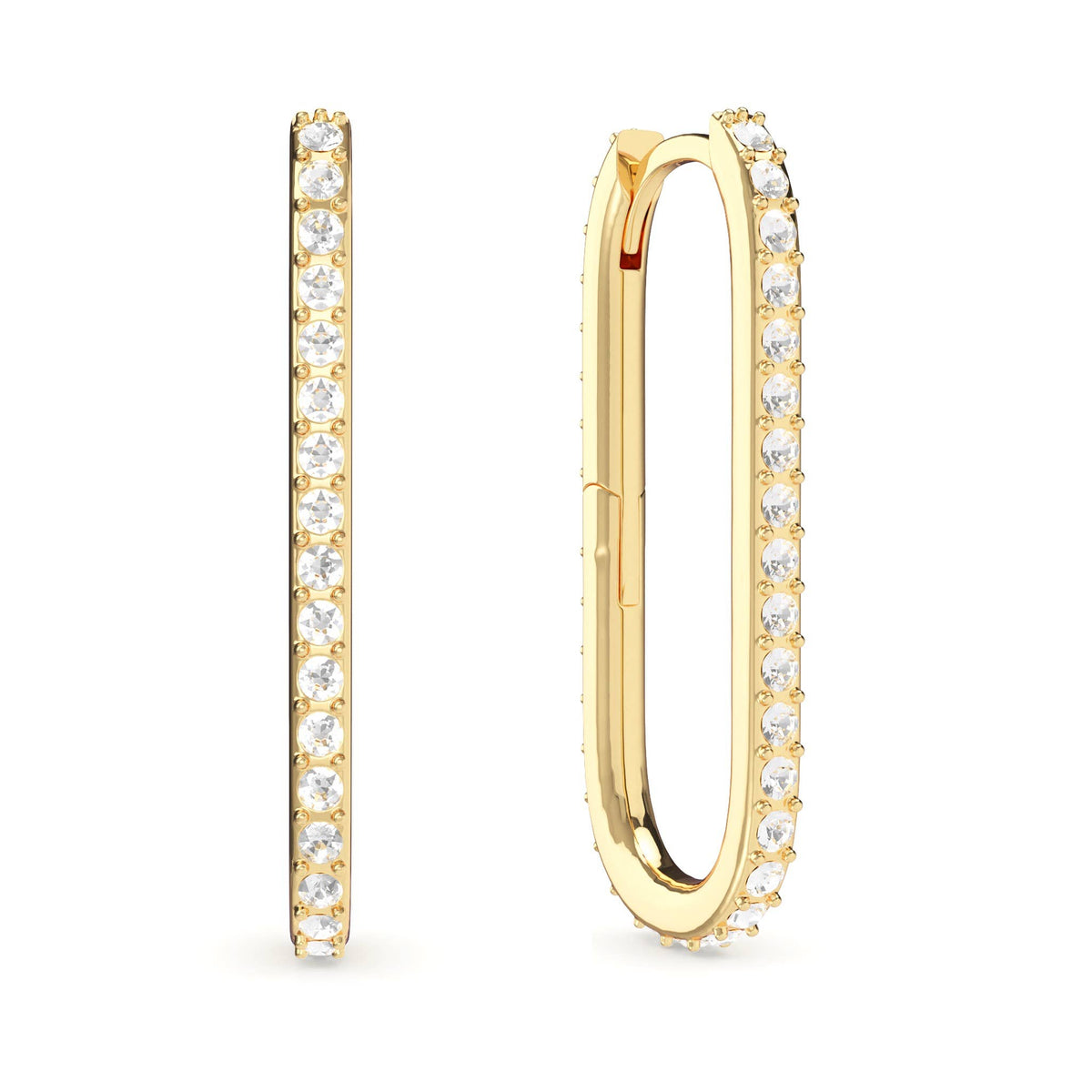 Grand Mix Carrier Earrings 31mm Gold Plated|2-1408-GCLR