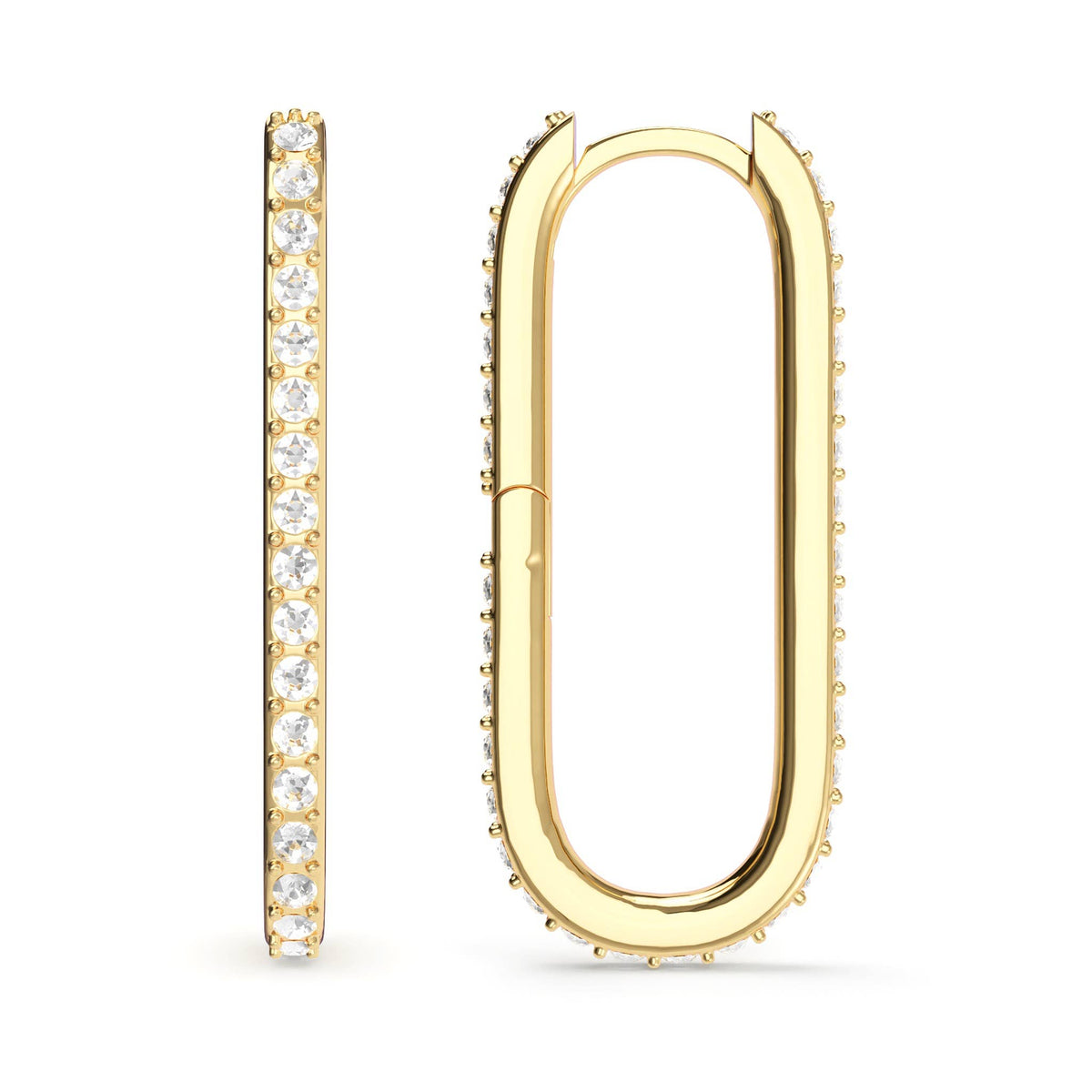 Grand Mix Carrier Earrings 31mm Gold Plated|2-1408-GCLR