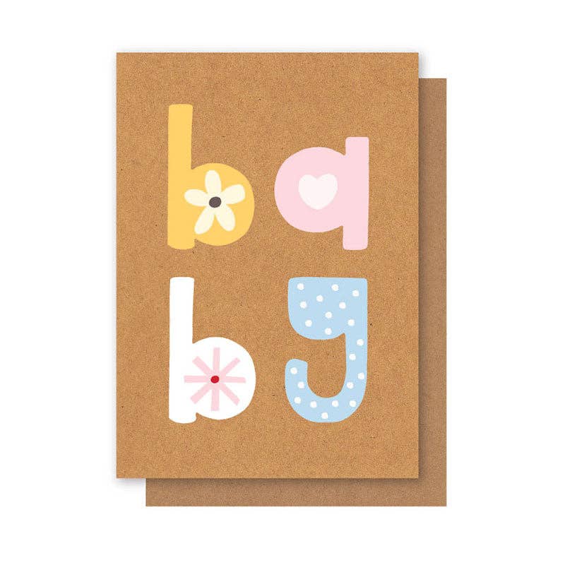 PASTEL BABY CARD