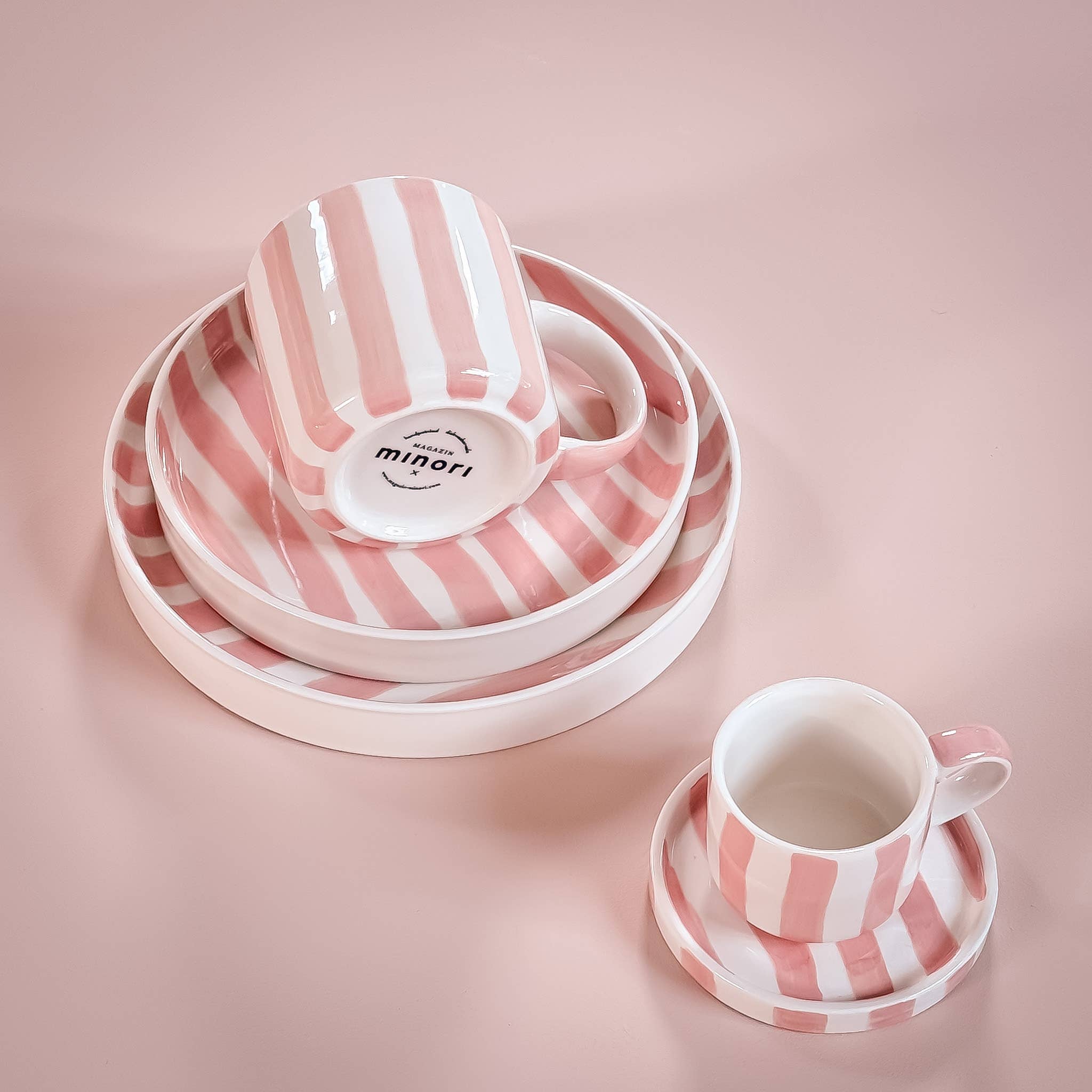 Beaker Stripes - incanto rose