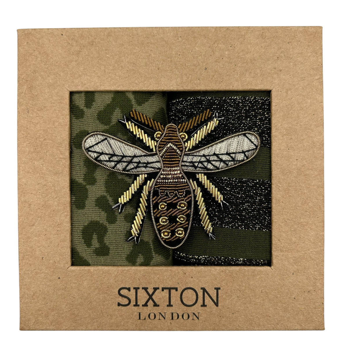 Ivy Leopard & Ivy Berlin sock box duo with Metallic Insect