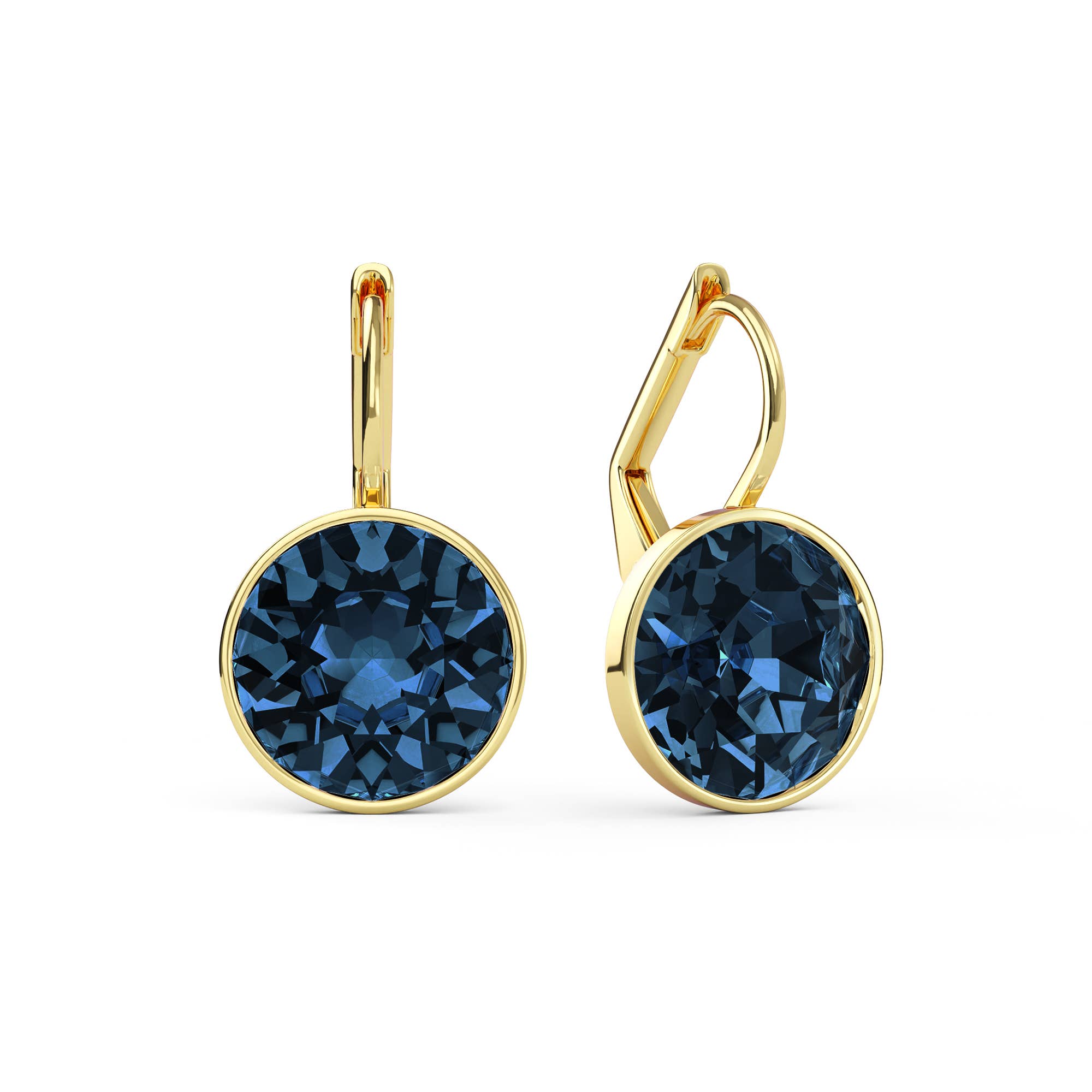 Bella Earrings with 4 Carat Montana Gold Plated