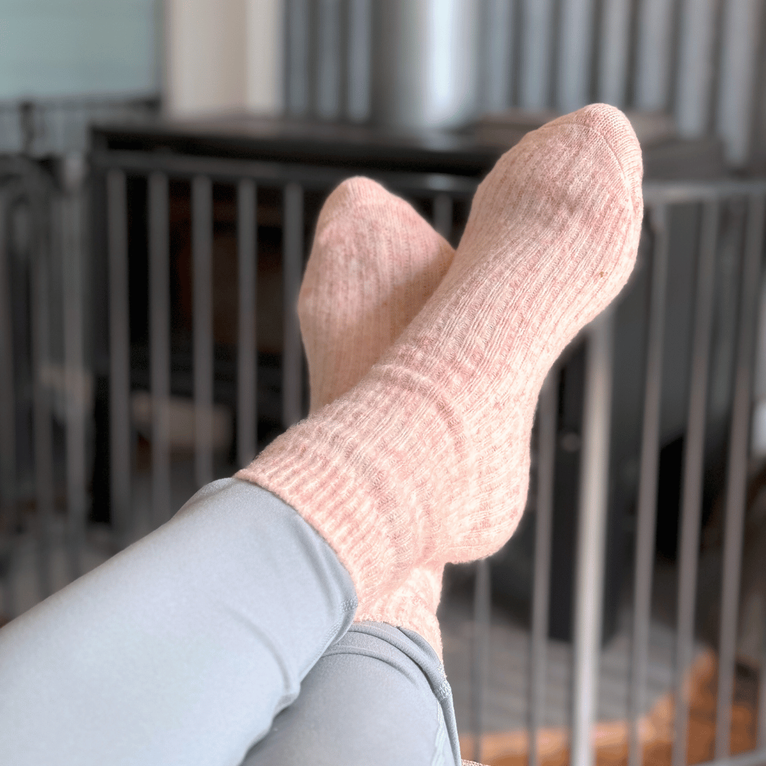 The Comfiest Socks - Blush Pink: S/M