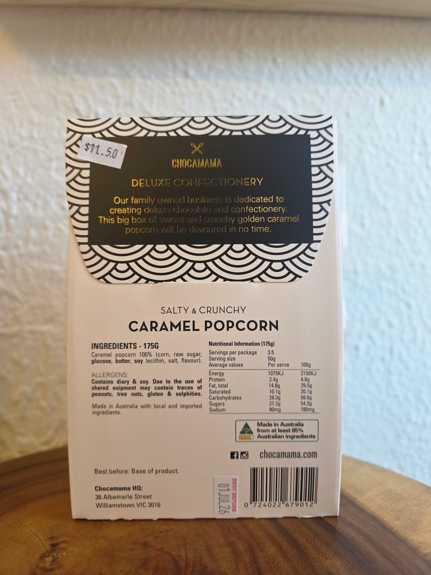 ChocaMama Caramel Popcorn-175g