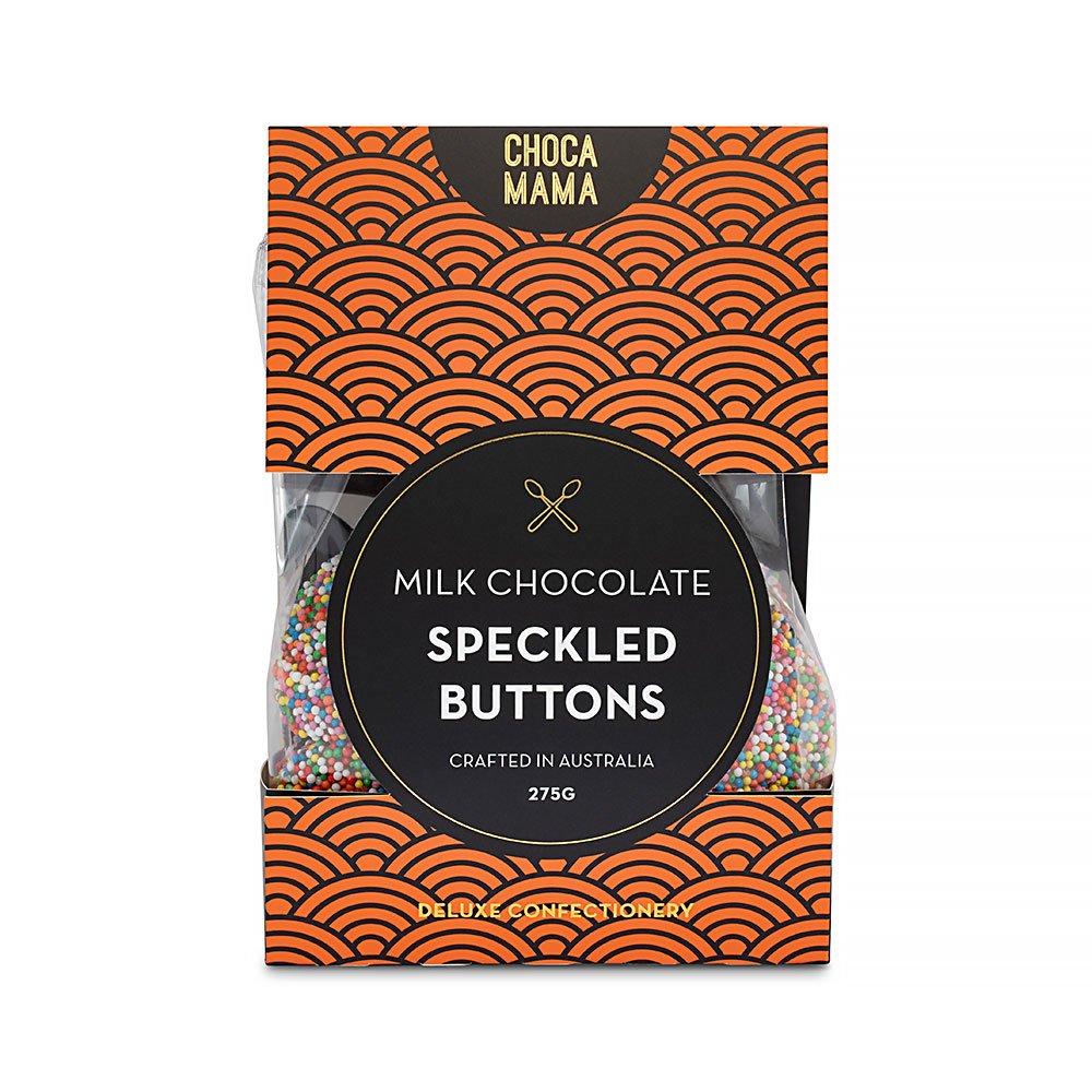 ChocaMama Milk Choc Speckled Buttons-275g