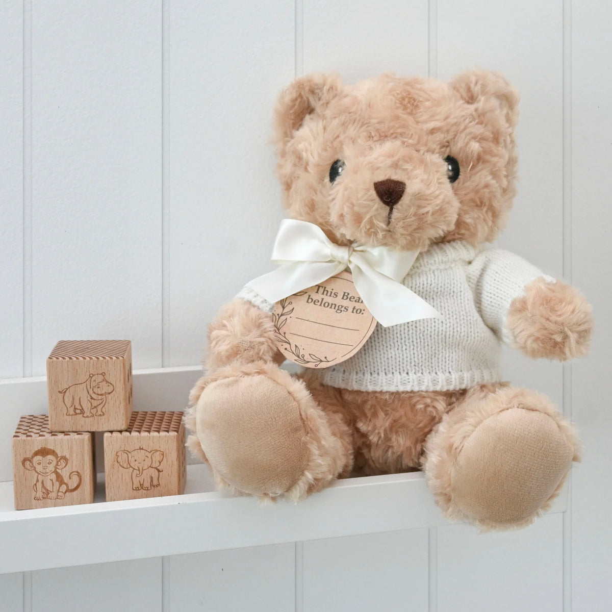 Lola & Bear My First Teddy Bear, Cream