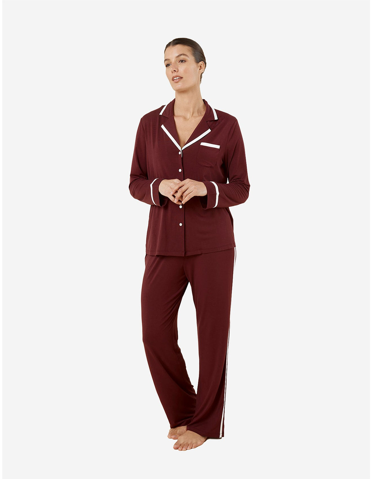 Ginger Lily Lounge Set- Burgundy