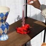 KLEVERING-Candle holder ribbon red