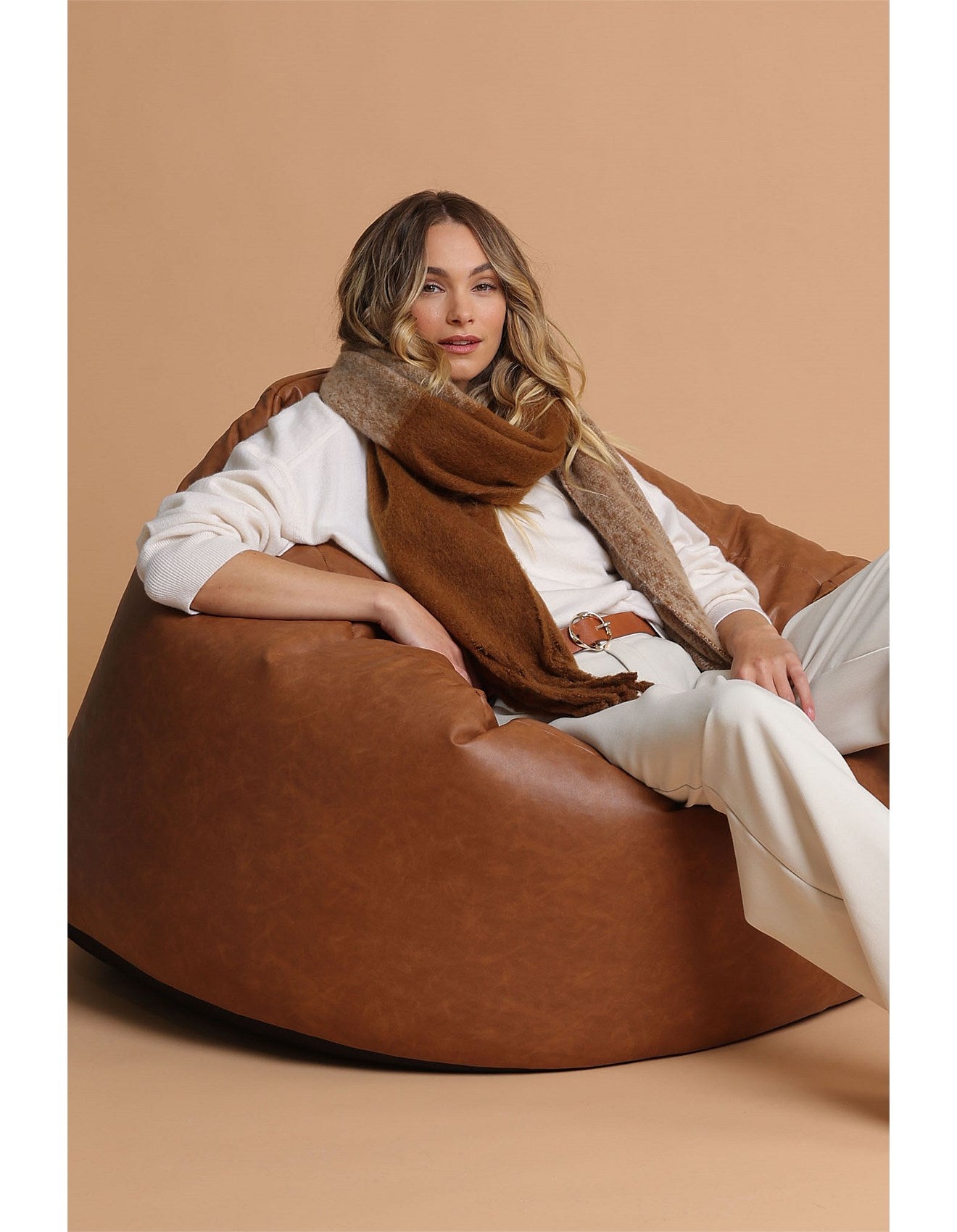 Brown cosette scarf