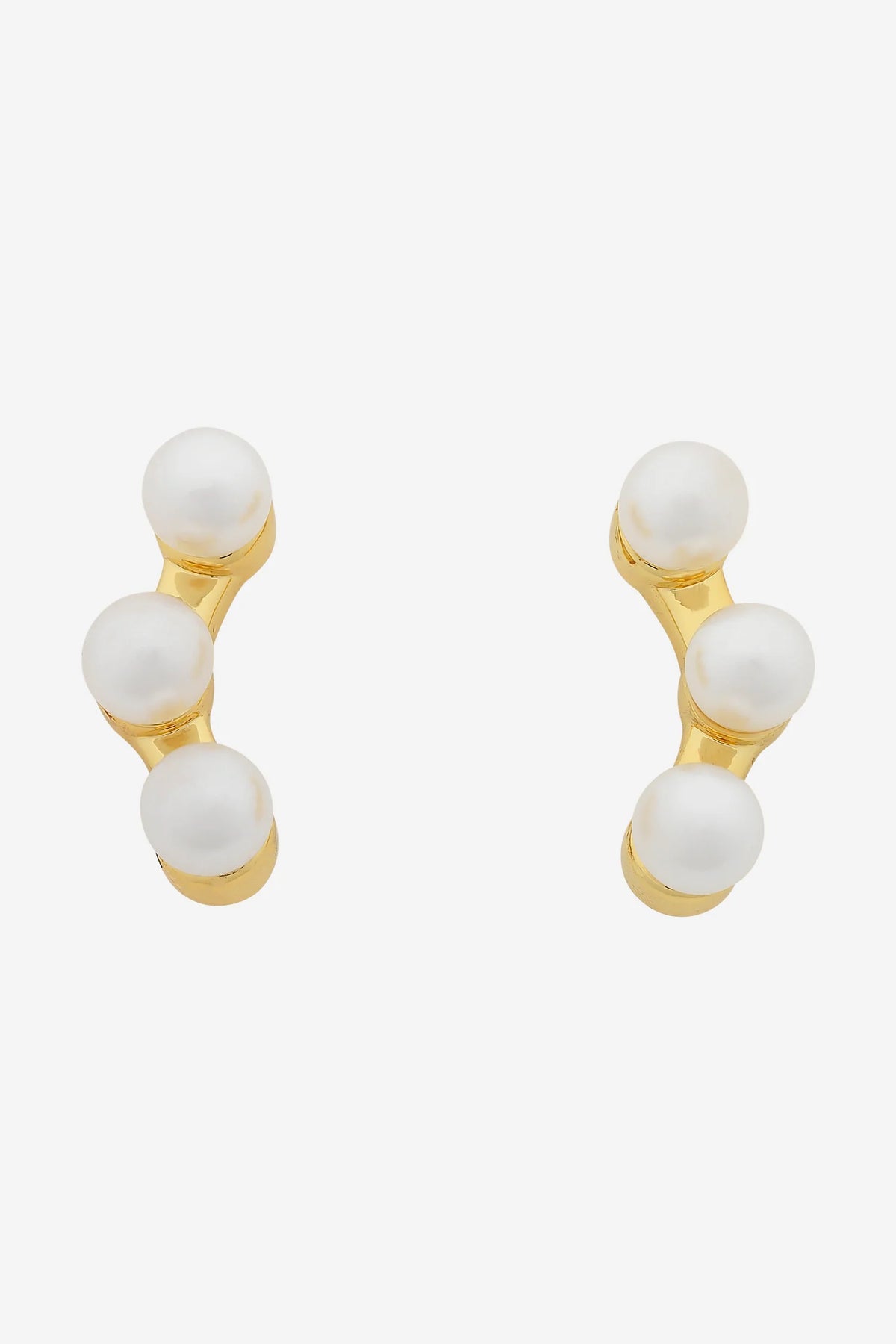 Liberte Poppy Gold Pearl Earring