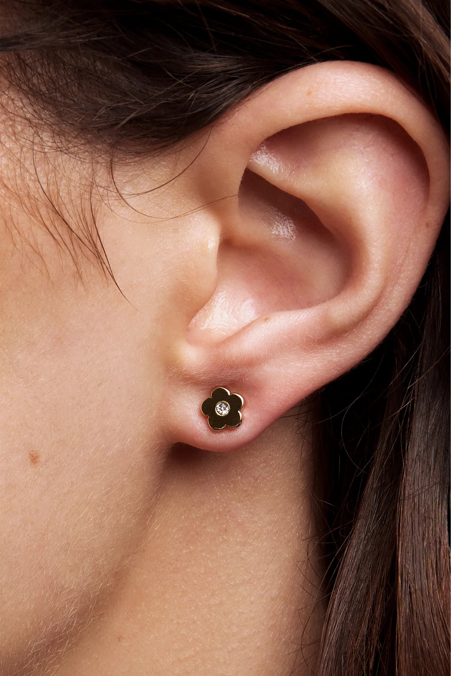 Liberte petite poppet gold earring