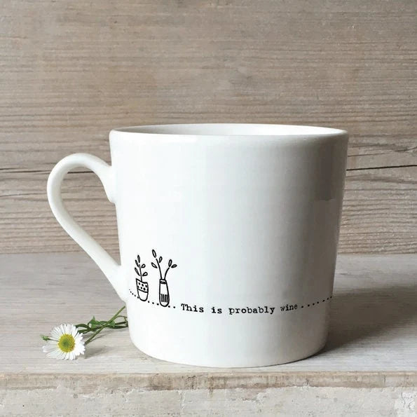 East of India - Porcelain Mug - This is probably wine