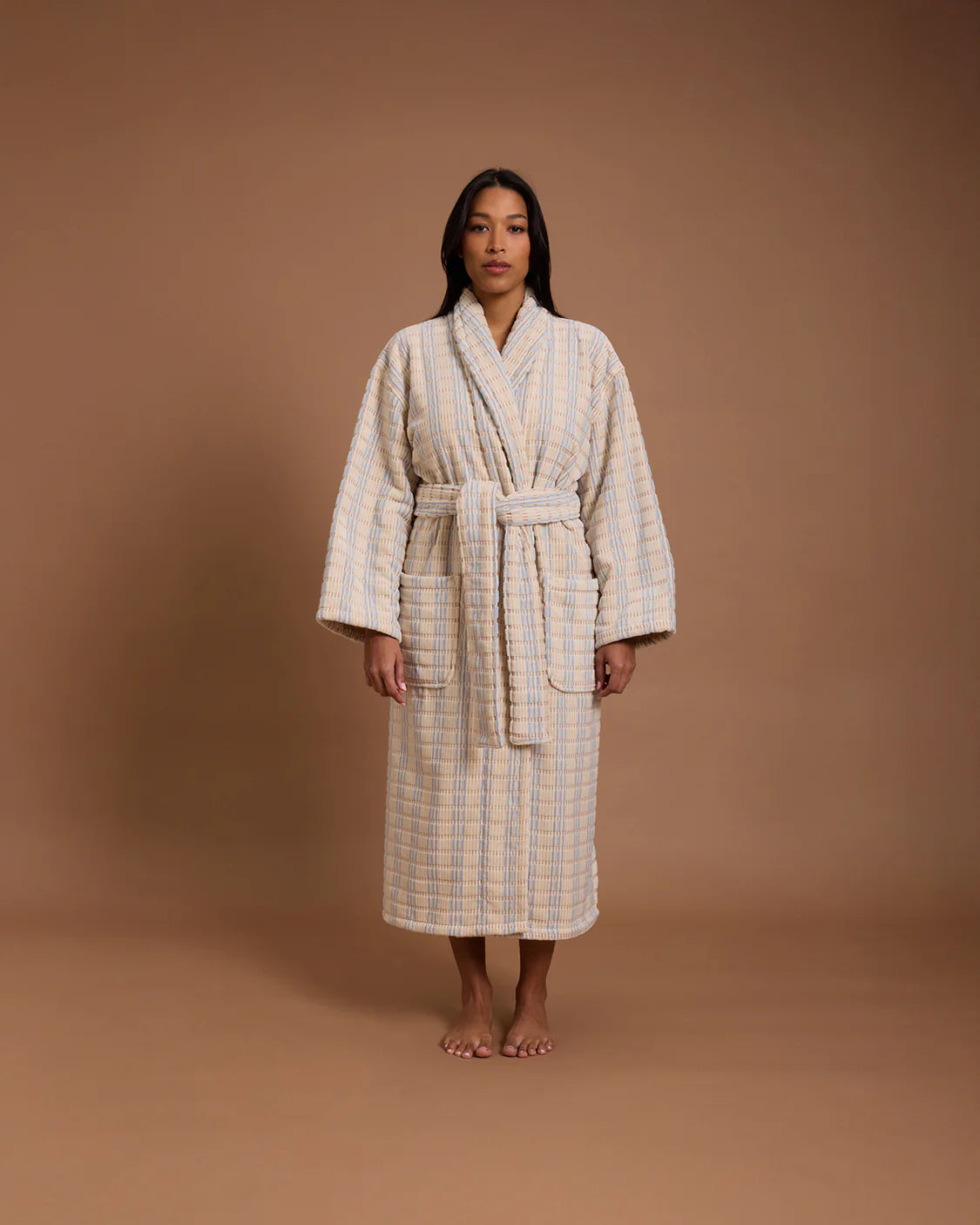 Hommey Organic Cotton Sandstone Robe