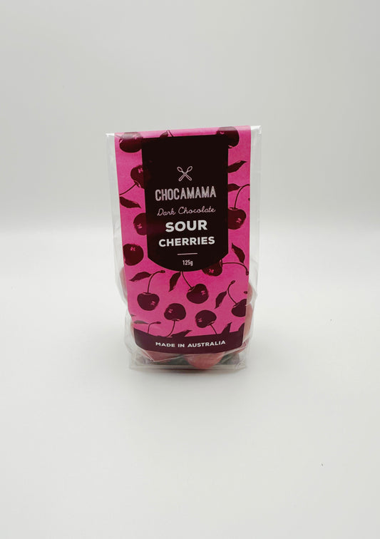 Dark Choc Sour Cherries-125g