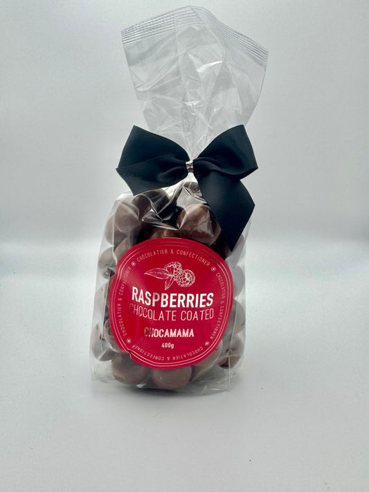 Chocamama Choc Coated Raspberries-400g