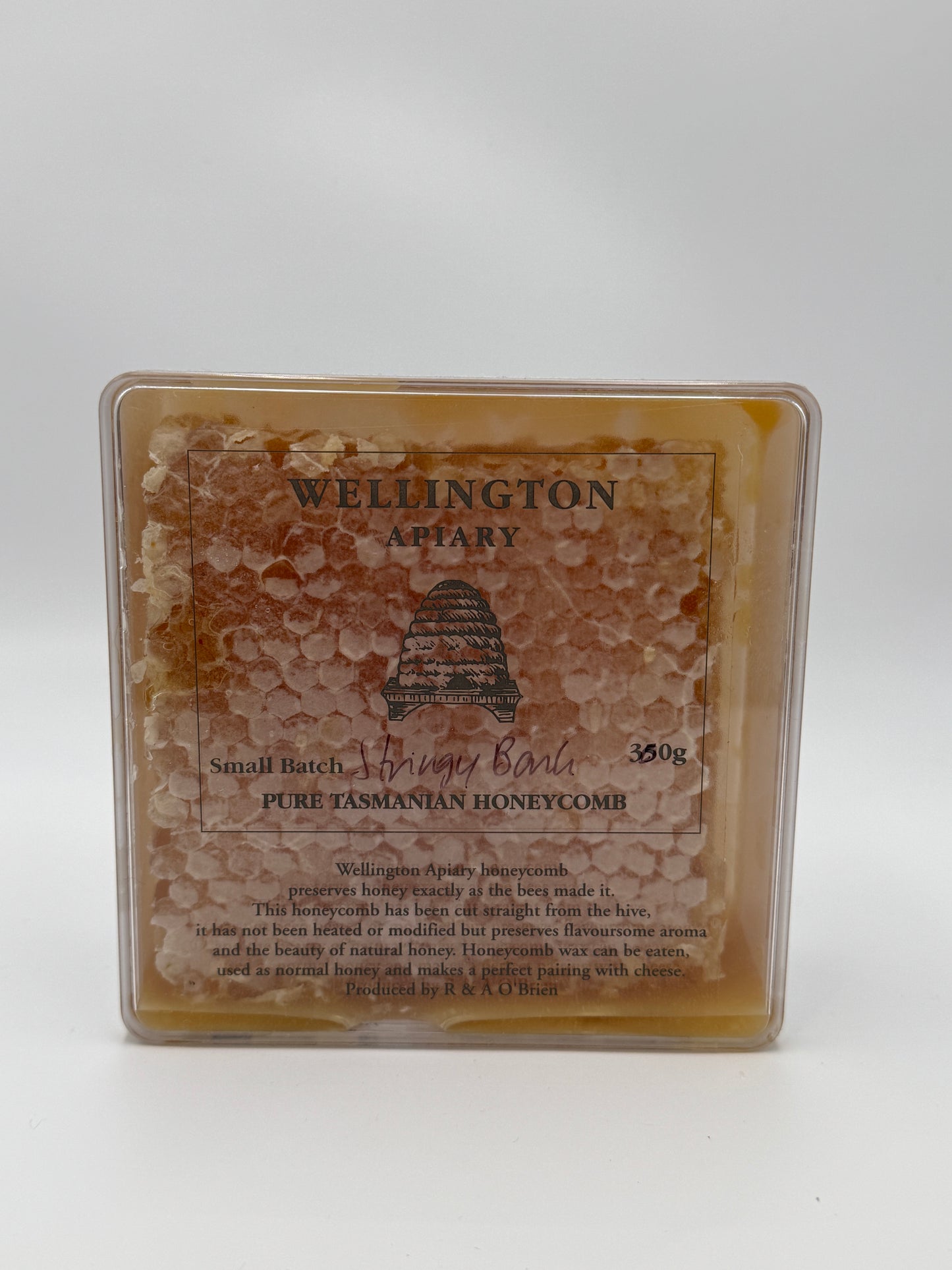 Wellington Apiary Stringybark Pure Honeycomb-350g