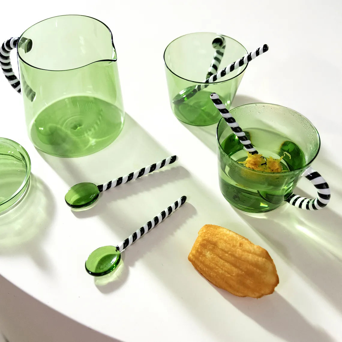 &K Amsterdam Glass Duet Green Set
