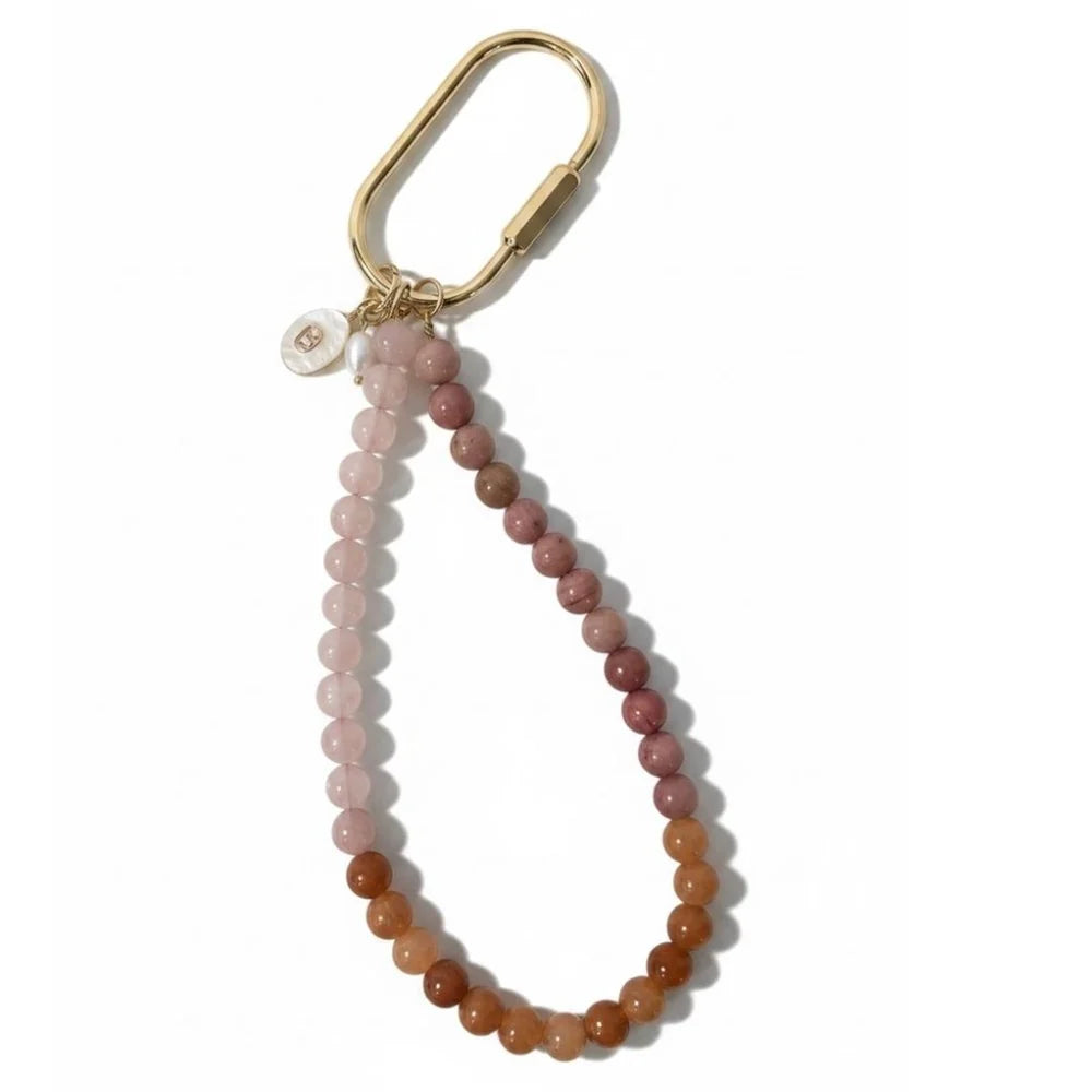 Gemstone Key Ring - Loop Rose