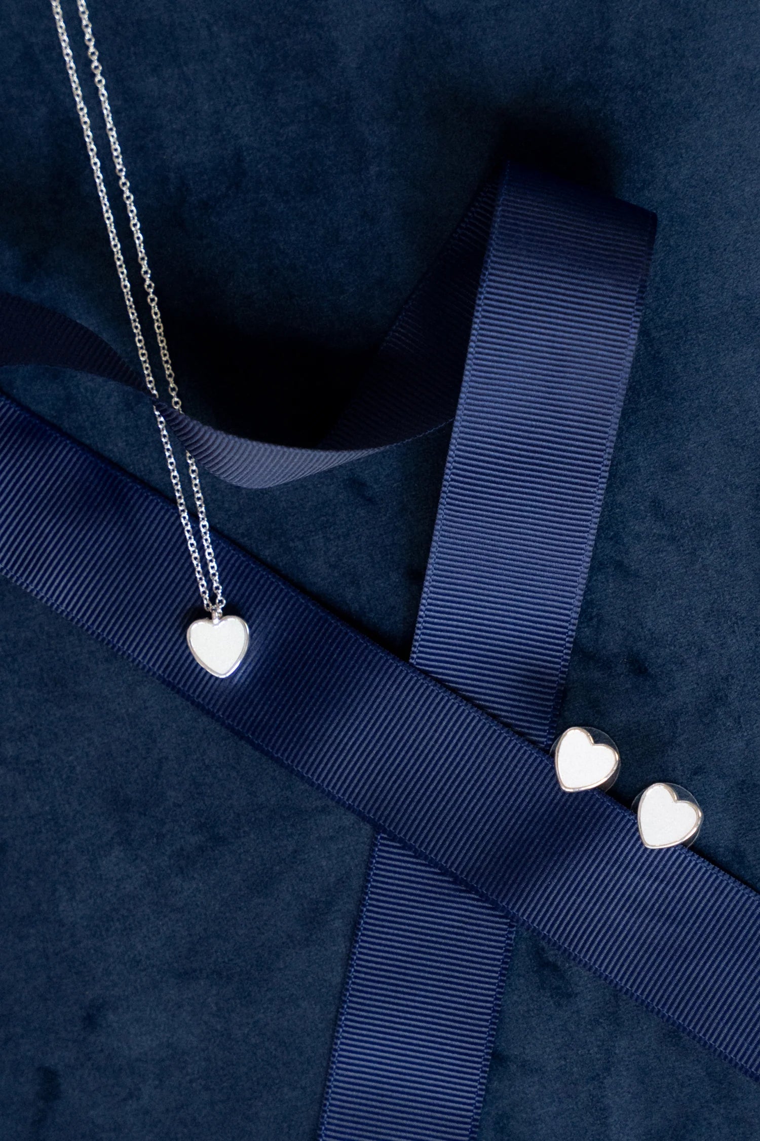 Liberte silver heart necklace