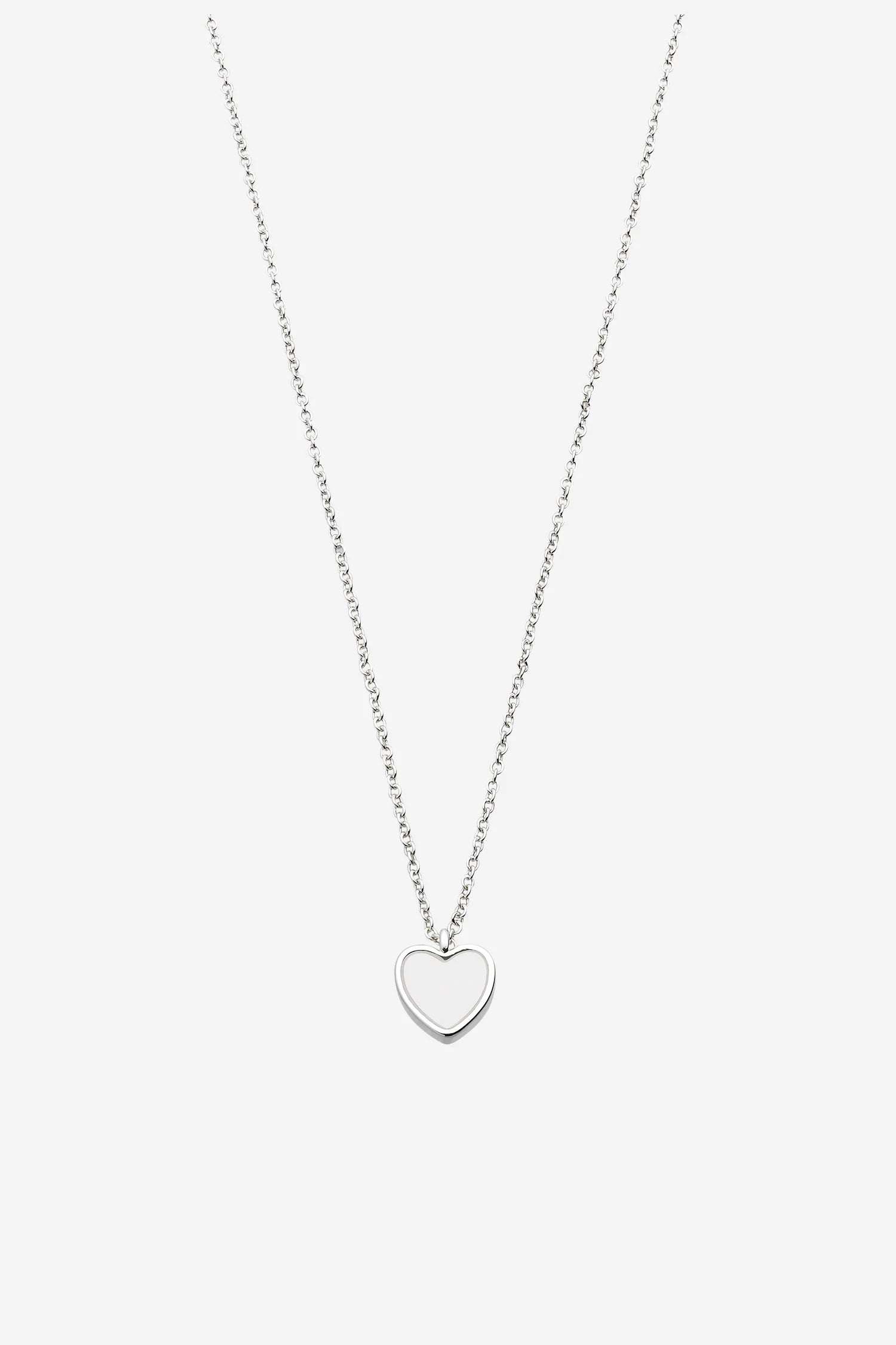 Liberte silver heart necklace