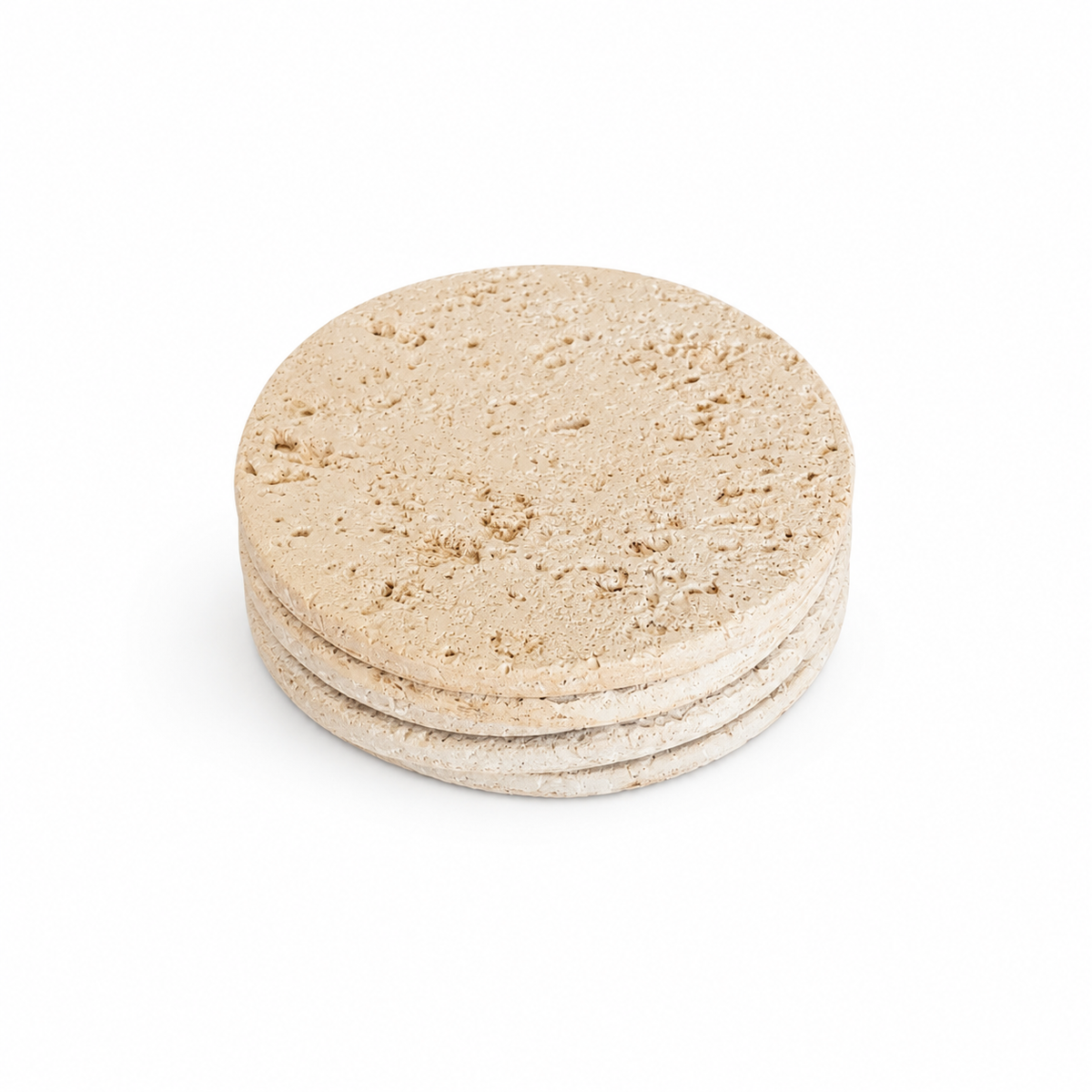 Liberty Homewares Caramel Stone Round Coasters Set of 4