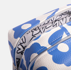 Caroline Gardener Blue Floral Large Travel Wash Bag