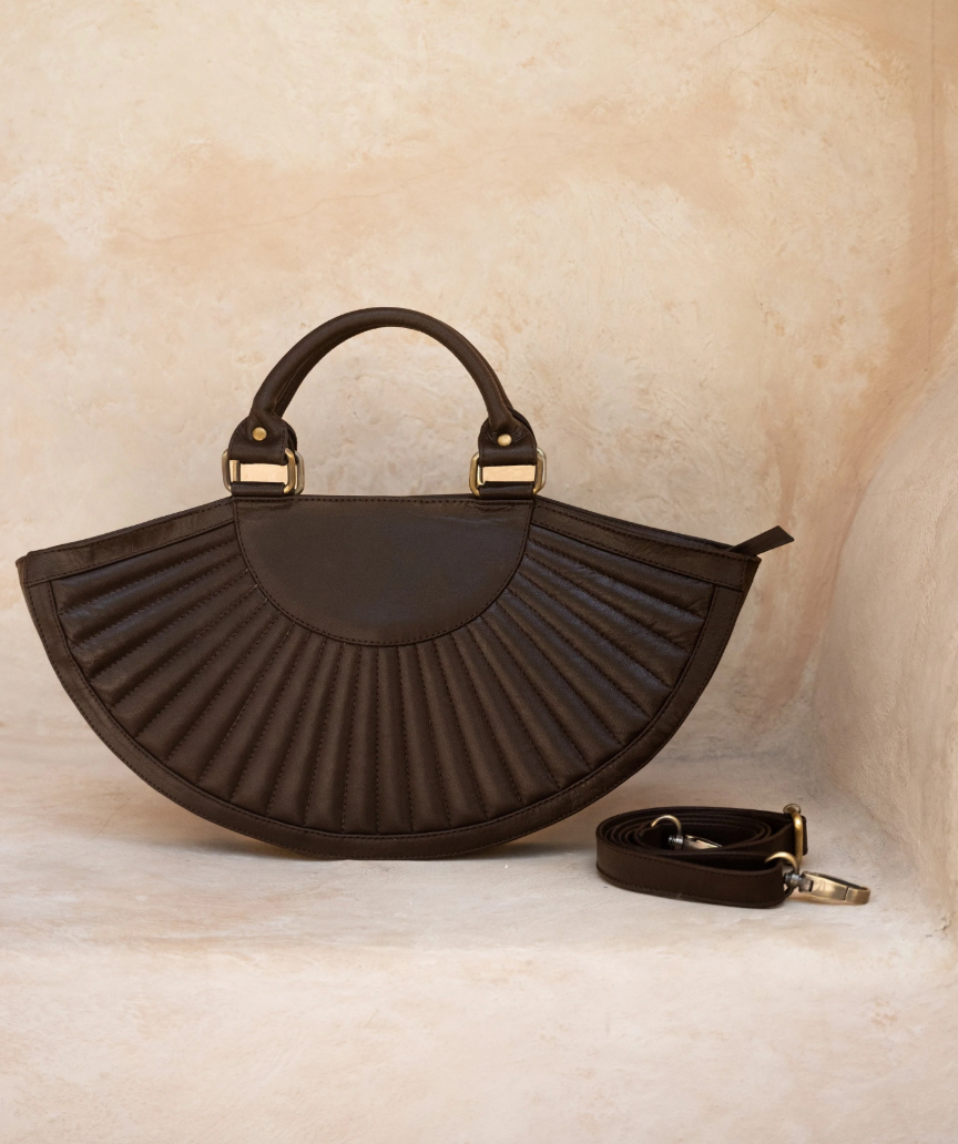 Soleil Grande Bag by Hobo & Hatch- Chocolate Brown