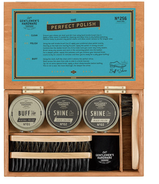 Gentlemen's Hardware Shoe Shine Cigar Box