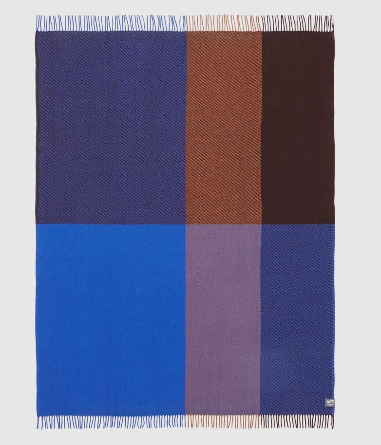 Waverly Mills Gem Throw in Cobalt