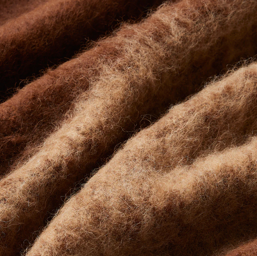 Waverly Mills Sunday Scarf in Mocha Alpaca Wool